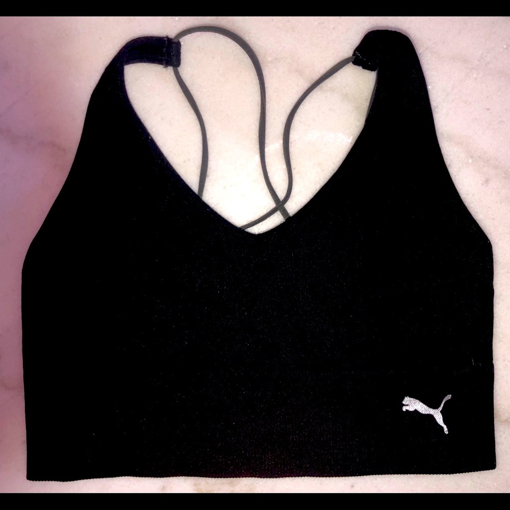 PUMA Athletic job bra black medium